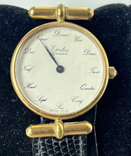 EMKA GENEVE, Mechanische Damenuhr, Vintage 80er Jahre, French