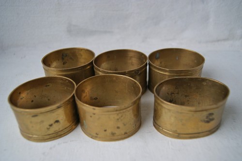 Serviettenringe messing - 6,