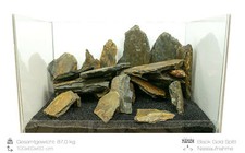 Schiefer braun Bruchsteine Aquarium Steine Landscaping Deko Gestaltungsteine