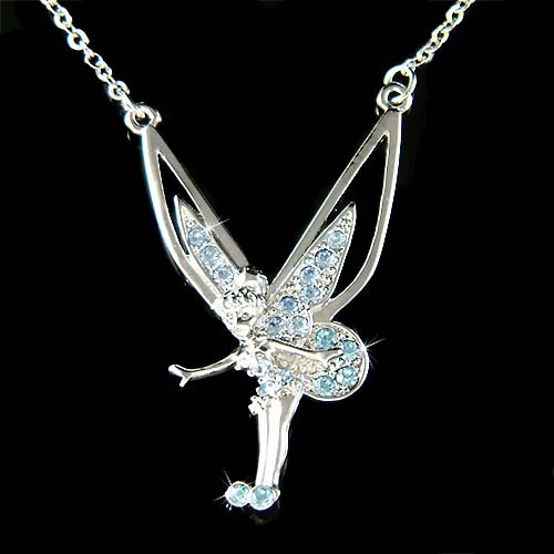 Blau tinkerbell mit swarovski - tinkerbell,