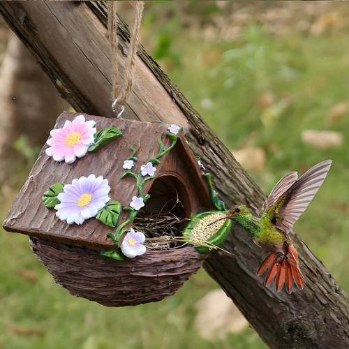Hängendes vogelnest mit - hängendes,