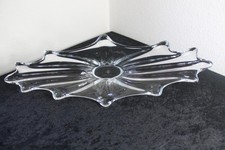 Große Zipfelschale Designobjekt Kristallglas Schale Obstschale 50er 60er 70er