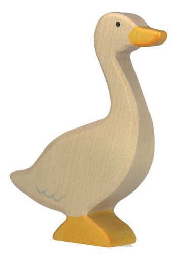 Gans stehend von - von, holztiger
