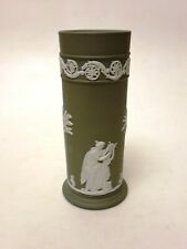 wunderschöne tolle seltene Porzellan Vase Wedgwood England Jasperware grün