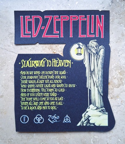 Patch laser cut led zeppelin - -,