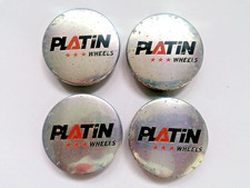 4x Original Platin Felgendeckel, Nabenkappe, Center Cap ca.60mm Silber - 982 K60