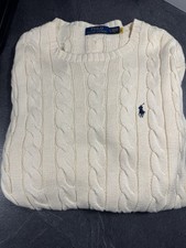Polo Ralph Lauren Cable Knit Pullover Gr. L Beige/ Creme (Neu) + Rechnung