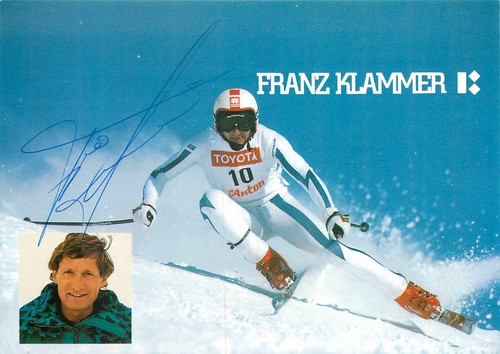 Autogramm franz klammer - klammer,
