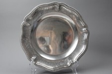 Teller, 950er Silber, 1733