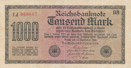 1000 mark reichsbanknote - mark, reichsbanknote  