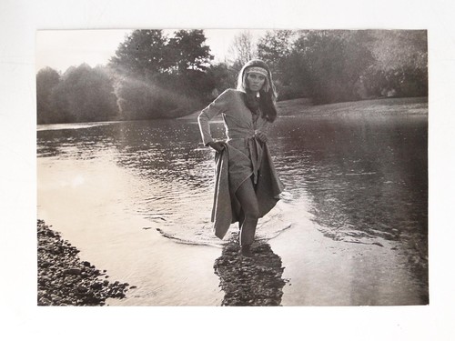 Frau flachwasser fluss - frau,