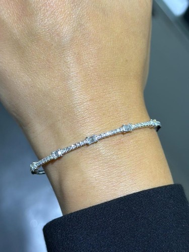 14k weißgold smaragd - 14k,