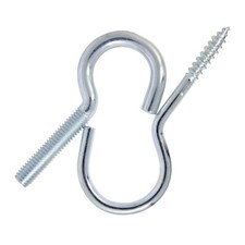 Schraubhaken halbrund metrisch oder Holzgewinde verzinkt Hakenschraube gebogen