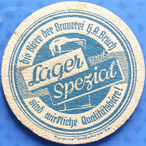 Alter bierdeckel brauerei - vk,
