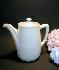 Art Deco antik Teekanne Kaffeekanne Porzellan weiß BOSCO Bauscher Weiden  D.R.P.