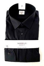 Marvelis Hemd Schwarz Modern