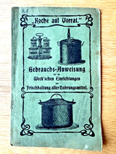 Weck Einmachen Gebrauchsanweisung Rarität