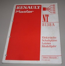 Werkstatthandbuch Renault Master I elektrische Schaltpläne letztes Modelljahr!