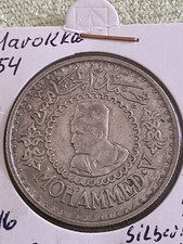 Münzen Marokko 500Francs 1956 Silber Nr54 Erh .vz Siehe Foto 