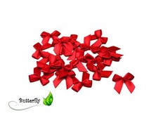 20 Satin Schleifen 2,5cm Mini Hochzeit Streu Deko Scrapbooking Fertigschleifen