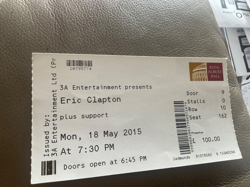 Eric clapton ticket royal - eric,