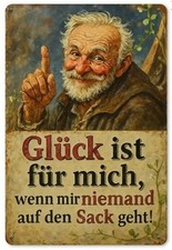 Retro Blechschild mit Spruch