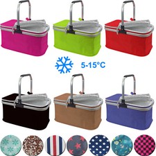 EINKAUFSKORB faltbar 24 Ltr. Alu Kühlkorb Thermo isoliert Kühlfunktion 4 Std.