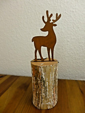 Aufsteller  Deko Holzstamm mit