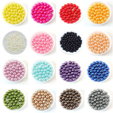 Premium Acrylperlen 20 St. 3-12 mm Runde DIY Glänzend Perlen Acryl Farbe Wählbar