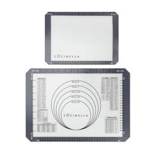 2tlg Set Silikon Backmatte Silikonmatte Antihaft Teigunterlage Backunterlage