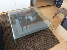 Ronald Schmitt Couchtisch Glas mit Holzfach