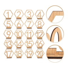 20 Pcs Tischzahlen Hochzeit