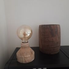 Lampe Holz Skandi Boho Industrial 