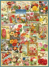 Puzzle Blumen-Saatgut Collage