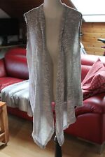 Mister-Lady,  Ärmellose, graumelierte Überwurfweste , Baumwolle