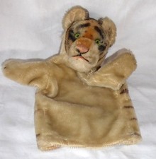 Steiff Tier -Handspielpuppe Tiger mit Knopf ohne Fahne ca. 22 cm
