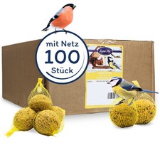 100 Meisenknödel mit Netz à 90 g = 9 kg Vogelfutter Wildvogelfutter Lyra Pet®