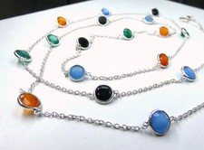 Edelstein collier 925 - collier,