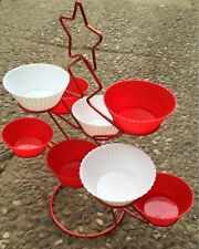 5X Muffinständer Mit Silikon Muffinform Muffinförmchen BACKFORM WEIHNACHTEN 