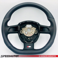 Tuning S-LINE abgeflacht Lenkrad Lederlenkrad Schwarz für AUDI A4 A6 4F0 8K0