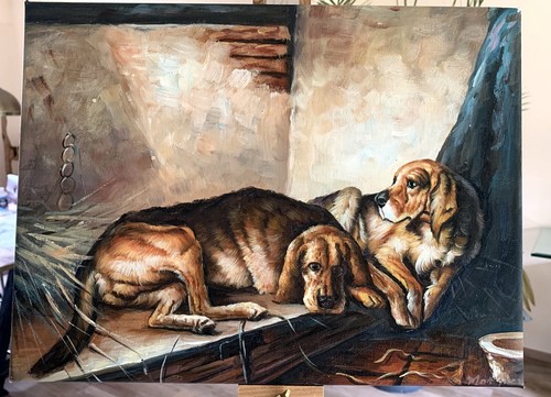 ölgemälde handgemalt - Ölgemälde, "