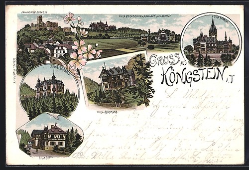 Lithographie königstein - lithographie, i