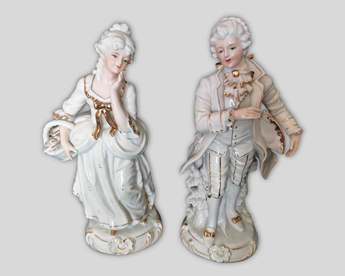 Vintage porzellan figuren paar - figuren,