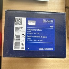 Jung KNX Schaltaktor 8-fach 2308.16 REGCHM Bussystem-Schaltaktor 2308.16REGCHM