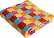 Cawö Handtuch Duschtuch Saunatuch Waschhandschuh Karo orange rot