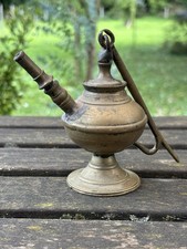 Antike Messing Aladin Öl Lampe Mit Haken