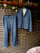 Pfeffinger Hosenanzug Blazer + Hose blau Leo Gr. 44 neu