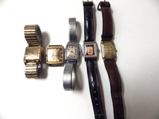 Fünf Vintage Herrenuhren  40er und 60er Jahre defekt für Bastler