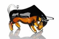 77406 Skulptur Stier Glas