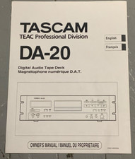 TASCAM DA-20 DAT Owners Manual